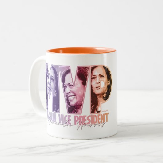 MVP-mok Tweekleurige Koffiemok (Voorkant links)