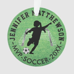 MVP Soccer ⚽ Player - Girl Ornament