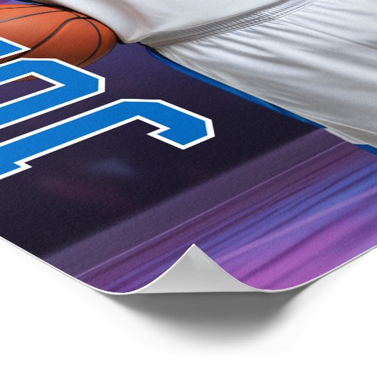 MVP Speler Portret Senior Basketbal Foto Sport Poster (Hoek)