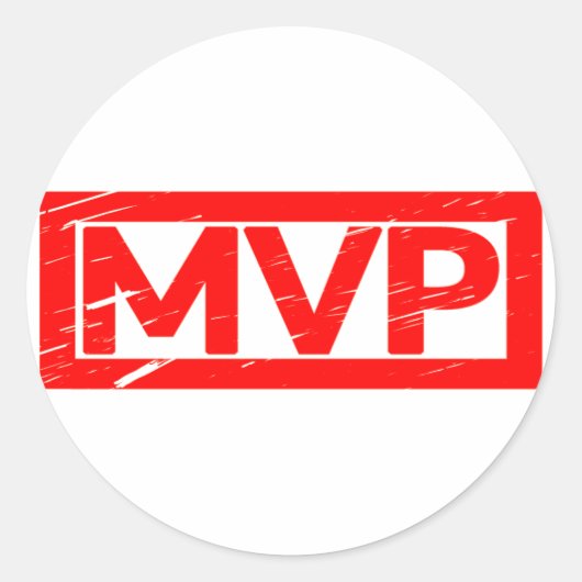 MVP Stamp Ronde Sticker (Voorkant)
