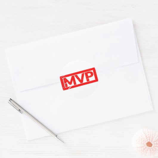 MVP Stamp Ronde Sticker (Envelop)