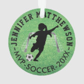 MVP Voetbal ⚽ - Meisje Ornament (achterkant)