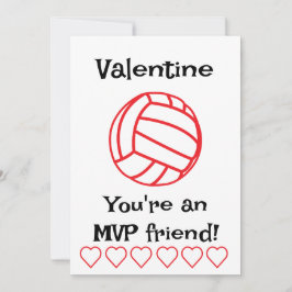 MVP Volleybal Kids Klaslokaal Vakantiekaart Feestdagenkaart