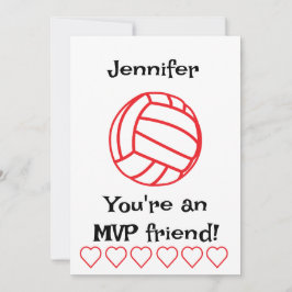 MVP Volleybal Kids Klaslokaal Vakantiekaart Feestdagenkaart