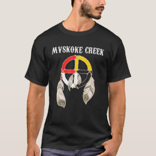 Mvskoke Creek Muskogee Native American Medicine Wh T-shirt