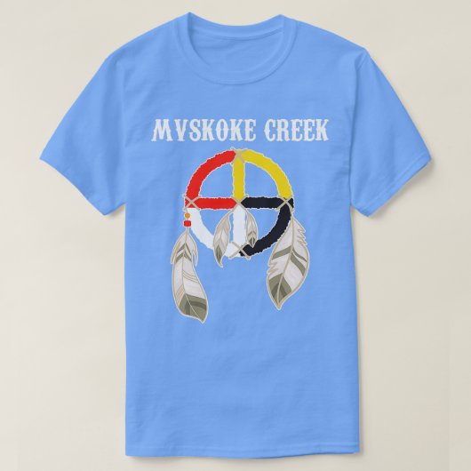 Mvskoke Creek Muskogee Native American  T-shirt (Design voorkant)
