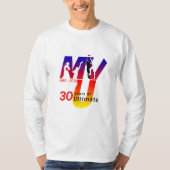 MVU 30 jaar schijfontwerp T-shirt (Voorkant)