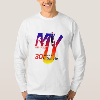 MVU 30 jaar schijfontwerp T-shirt