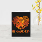 Mw. Bewustheid bij multiple sclerose Kaart (Gele Bloem)