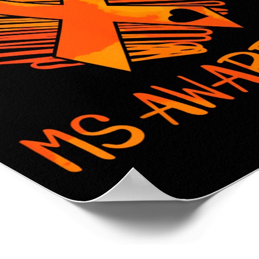 Mw. Bewustheid bij multiple sclerose Poster (Hoek)