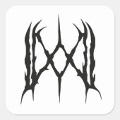 MW Logo Square Sticker (Voorkant)