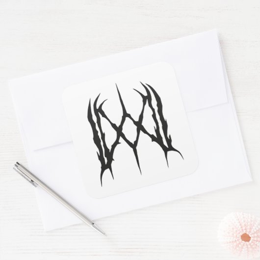 MW Logo Square Sticker (Envelop)