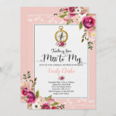 Mw. Shower uitgenodigd om mee te reizen naar Mrs S Kaart (Voorkant / Achterkant)