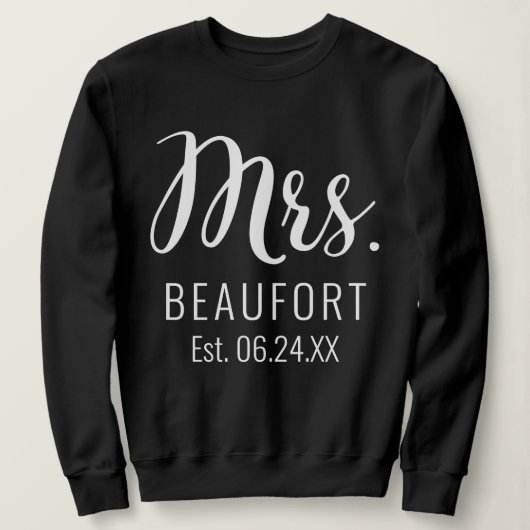 Mw. Sweatshirt voor de Bride (Design voorkant)