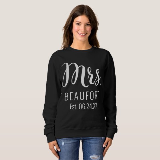 Mw. Sweatshirt voor de Bride (Voorkant volledig)