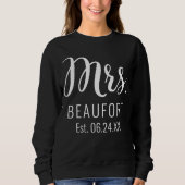 Mw. Sweatshirt voor de Bride (Voorkant)