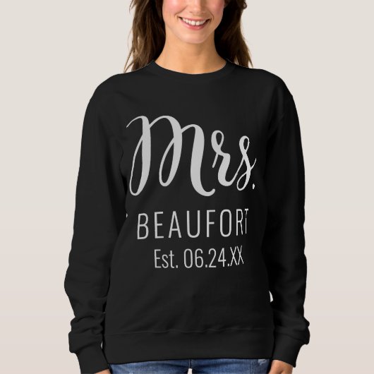 Mw. Sweatshirt voor de Bride (Voorkant)
