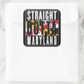 MWA.... VIERKANTE STICKER (Tas)