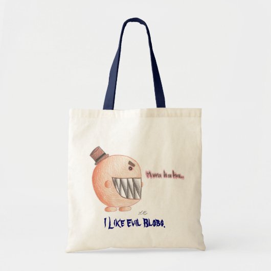 Mwahaha... ik hou van boze Blobs. Tote Bag (Voorkant)