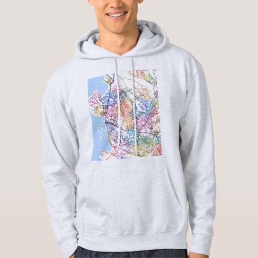Mwanza Tanzania City Map Hoodie (Voorkant)