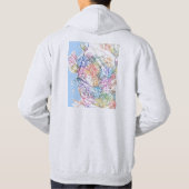 Mwanza Tanzania City Map Hoodie (Achterkant)