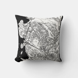 Mwanza Tanzania City Map Kussen