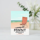 Mwnt, Ceredigion Wales reisposter Briefkaart (Staand voorkant)