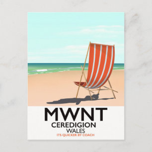 Mwnt, Ceredigion Wales reisposter Briefkaart