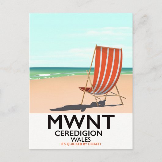 Mwnt, Ceredigion Wales reisposter Briefkaart (Voorkant)