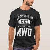 MWU XXL Athletic School Property T-shirt (Voorkant)