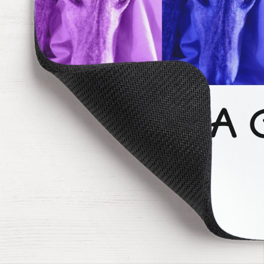 Mx4-ontwerp ADOET EEN GREYHOUND-mousepad Muismat (Hoek)