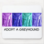 Mx4-ontwerp ADOET EEN GREYHOUND-mousepad Muismat (Voorkant)