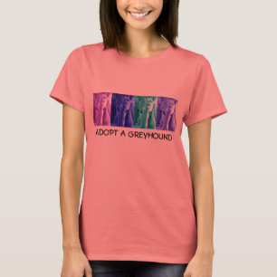 Mx4-ontwerp ADOET EEN GREYHOUND Ringer-T-shirt AAN T-shirt