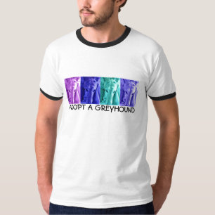 Mx4-ontwerp ADOPT EEN GREYHOUND T-shirt AAN
