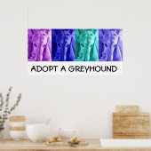 Mx4 Vaststellen een Poster van Greyhound (Keuken)
