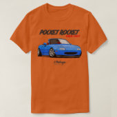 MX5 Miata blauw T-shirt (Design voorkant)