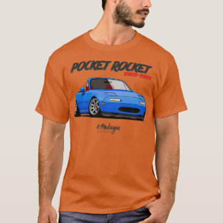 MX5 Miata blauw T-shirt