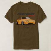 MX5 Miata geel T-shirt (Design voorkant)