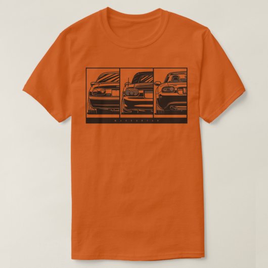 MX5 Miata GenerationsTShirt T-shirt (Design voorkant)