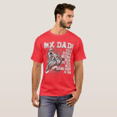 MX Dad Coach Sponsor Mechanic Driver Riding Buddy  T-shirt (Voorkant volledig)