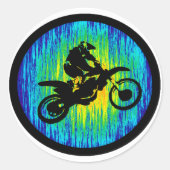 MX KOUDE START RONDE STICKER (Voorkant)