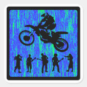 MX LEPEL GESTYLED VIERKANTE STICKER (Voorkant)