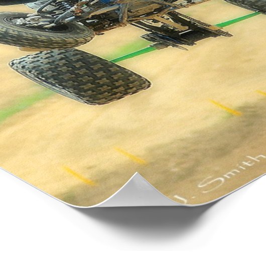 MX Quad Racing Poster (Hoek)