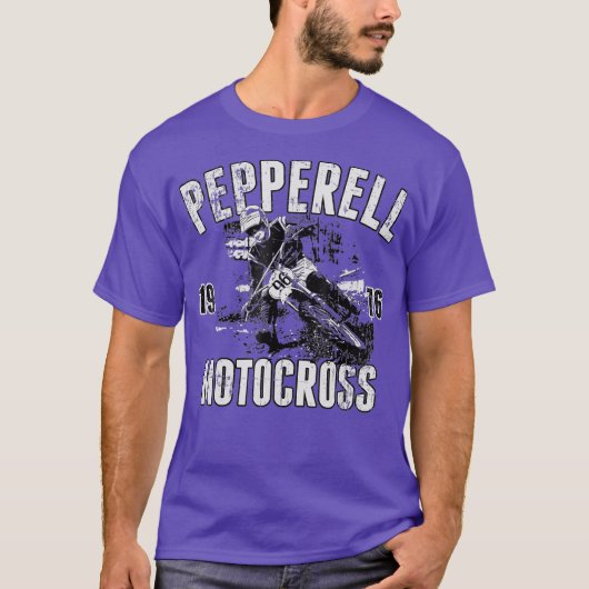 MX shirt Pepperell Motocross 1976 retro racing (Voorkant)