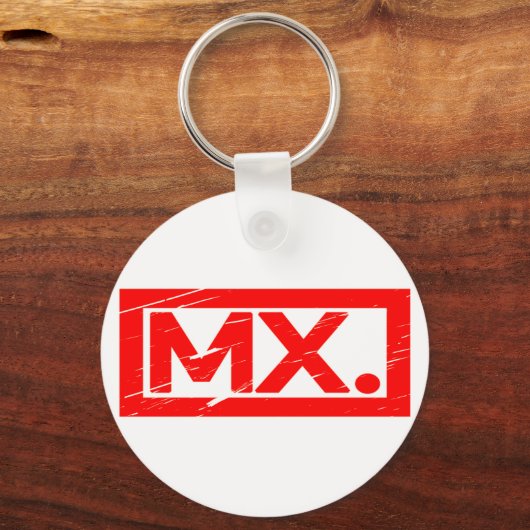 Mx. Stempel Sleutelhanger (Achterkant)