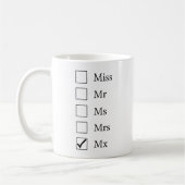 Mx Titel (vijf opties) Mok (Links)