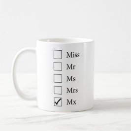 Mx Titel (vijf opties) Mok