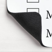 MX titel (vijf opties) Mousepad Muismat (Hoek)