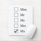 MX titel (vijf opties) Mousepad Muismat (Met muis)