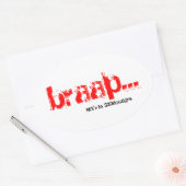 MX'n braap stickers - rood (Envelop)